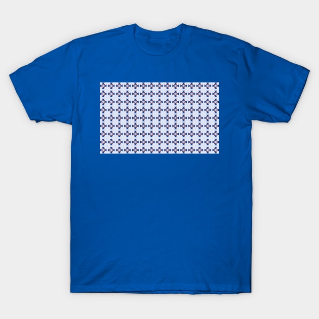 Blue "Coat of Arms" Pattern T-Shirt by wagnerps